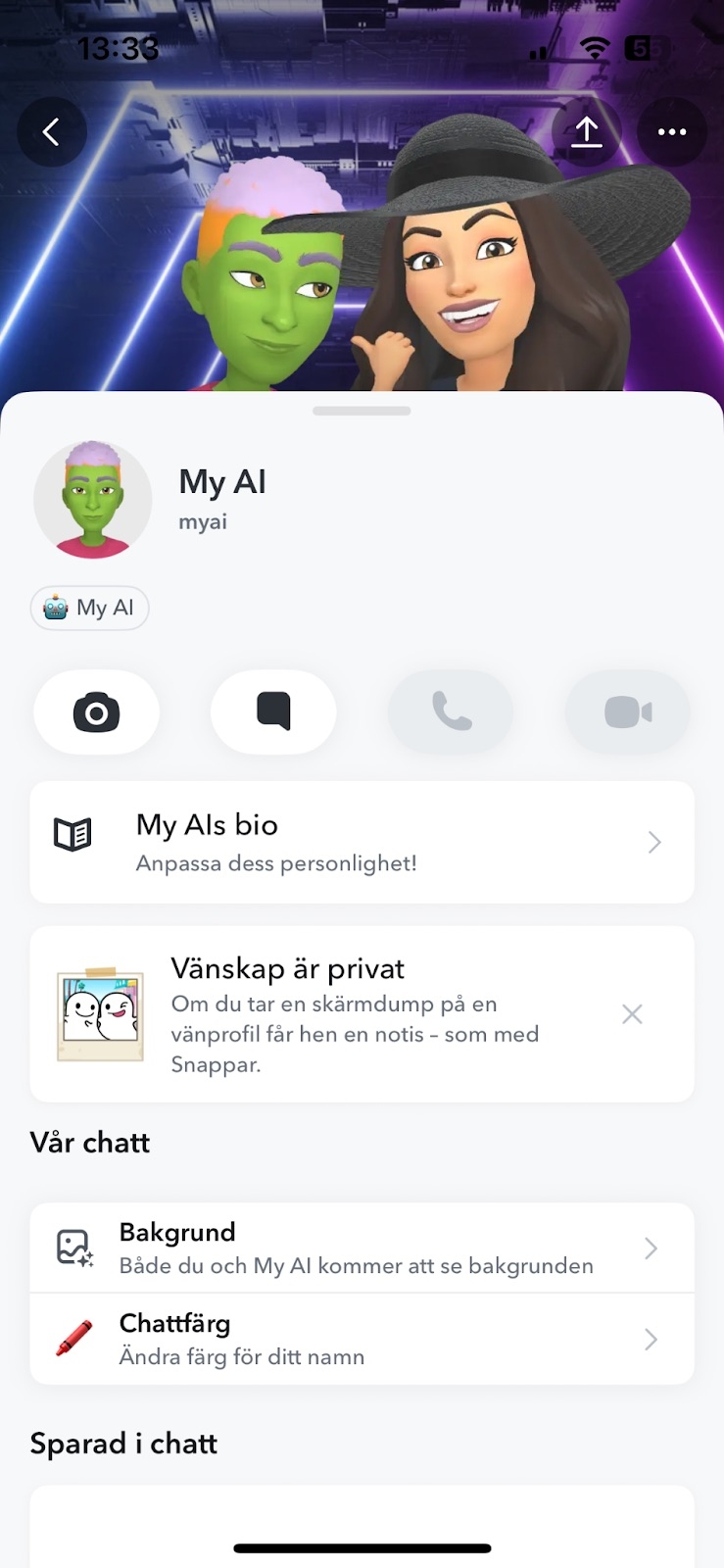 snapchat myai profile sv